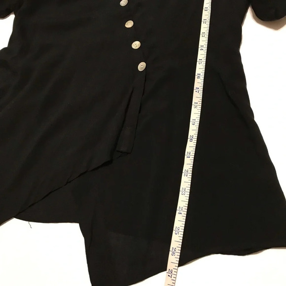 Soft Surroundings Diagonal Button Asymmetrical Top - Picture 7 of 7